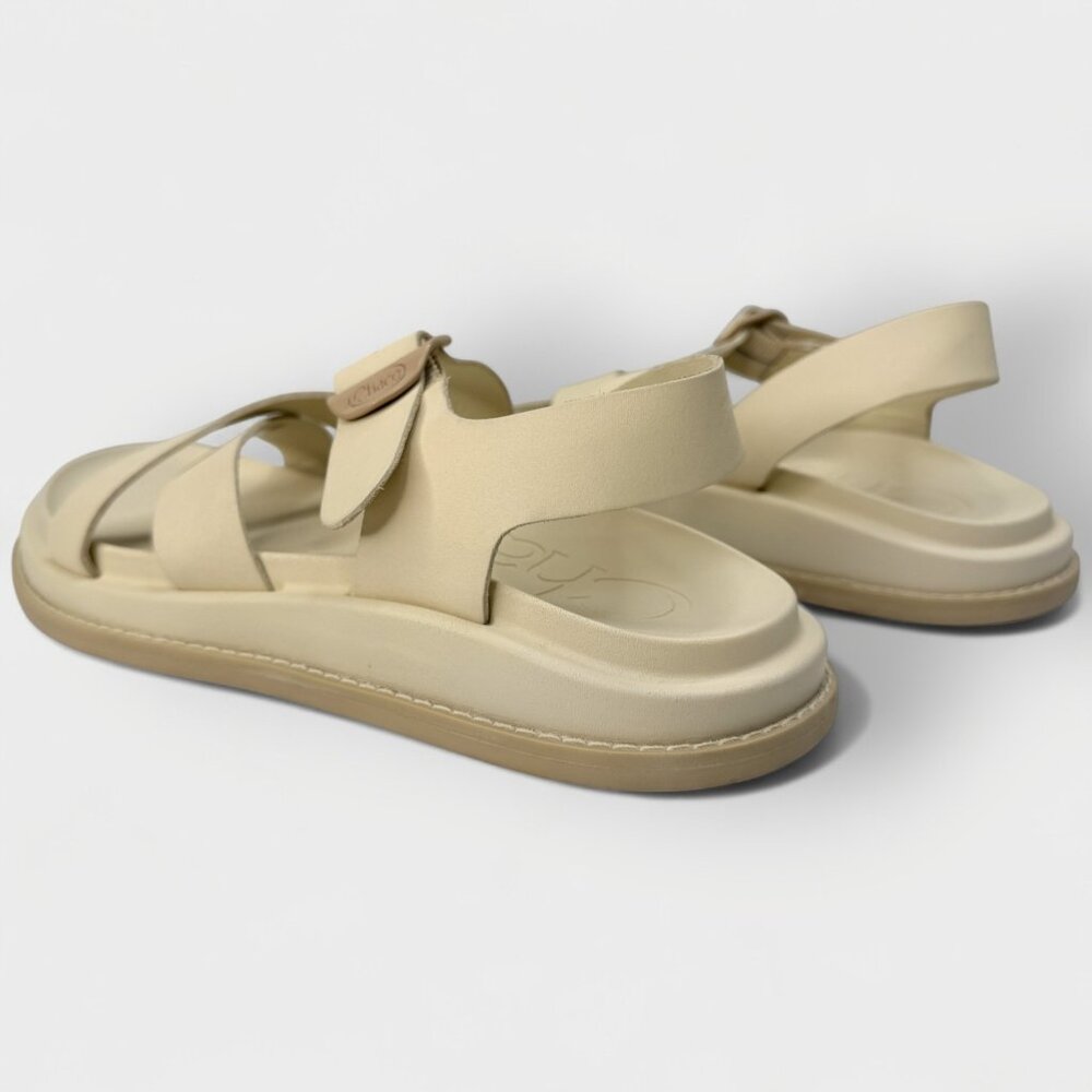 Chaco Women’s Townes Sandals Angora Beige Leather Size 11/ EU42  JCH109470Z - Picture 7 of 13